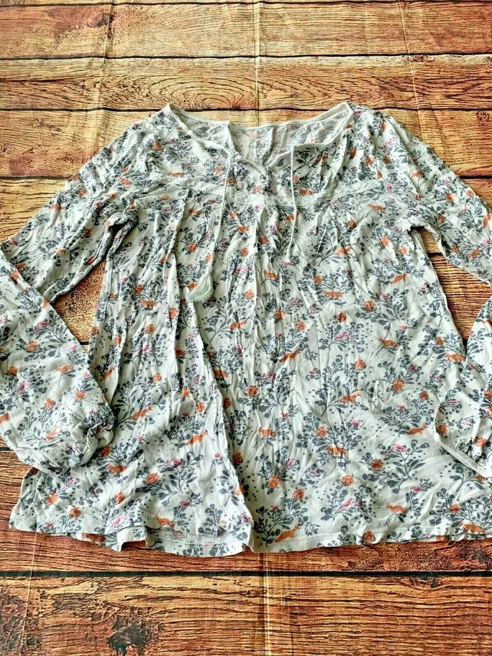 Justice Girls Shirt Blouse Tassels 16